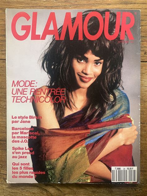 Glamour French N 26 Sept 1990 Stephanie Roberts Jane Birkin Mode