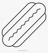 Hotdog sketch template