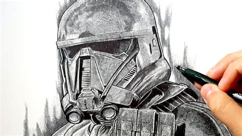 Rogue One A Star Wars Story Death Trooper Drawing Youtube