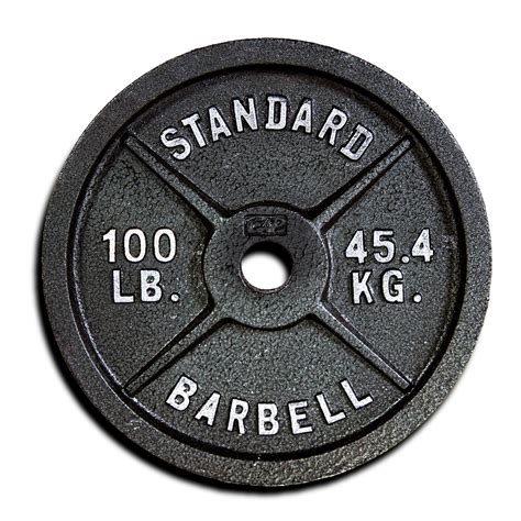 cap barbell olympic cast iron weight plates single  lb walmart