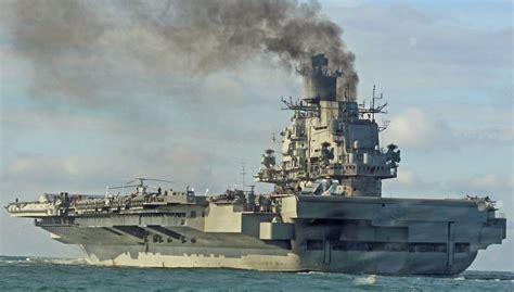 picture shows  russias aircraft carrier     miles   national interest