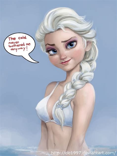 elsa in a bikini by clc1997 a fan of all art and very jealous that i don t have the skills to