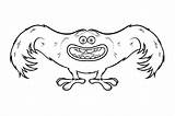 Mostro Monstre Monstro Colorkid sketch template