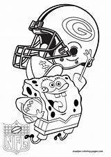 Packers Spongebob Coloringhome sketch template
