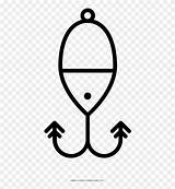 Lure Fishing Clipart Coloring Icon Pinclipart sketch template