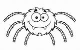 Aranha Colorir Aranhas Spiders Animais Smiling Bestcoloringpagesforkids Desenhar Araña Fangs Dangling sketch template