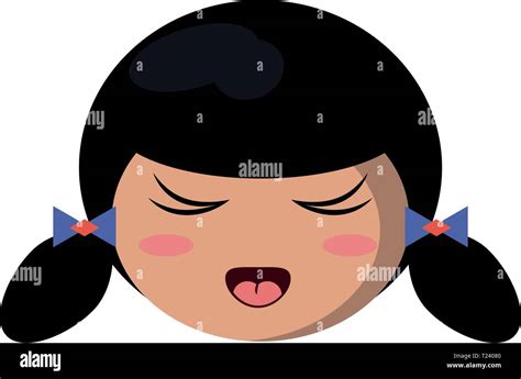 Japanese Girl Face Cartoon Stock Vector Image And Art Alamy