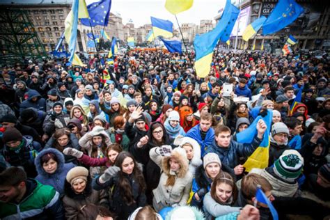 ukrainians on the maidan protesting the criminal and oppressive regime