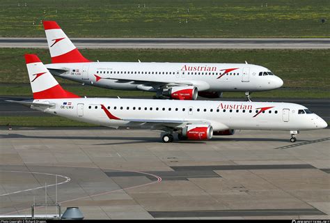 oe lwj austrian airlines embraer erj lr erj   lr photo  richarddragon id