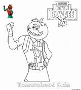 Fortnite Coloring Skin Pages Printable Tomatohead sketch template