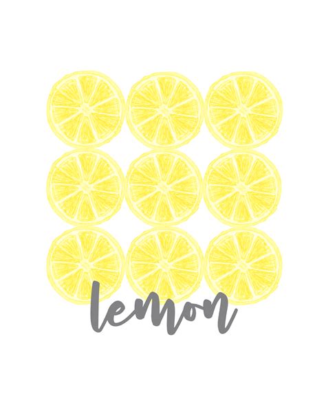 lemon printables  printable templates