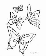 Coloring Butterfly Pages Kids Printable Butterflies Color Drawing Sheets Print Drawings Flying Popular Spring Printables Colouring Garden Stencil Line sketch template