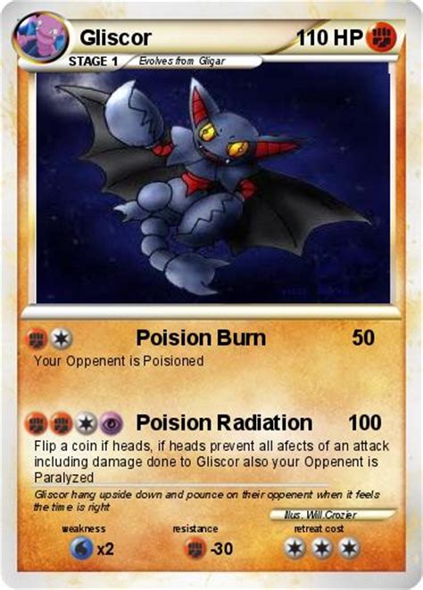 pokemon gliscor   poision burn  pokemon card