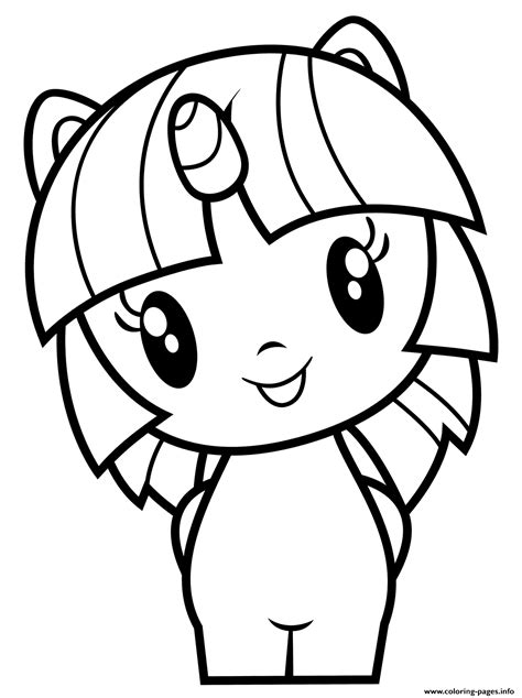 pony twilight sparkle coloring page printable