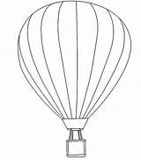 Balloon Air Coloring Pages Sky sketch template
