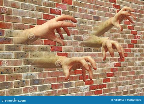 wall  hands stock image image  fingers grabbing