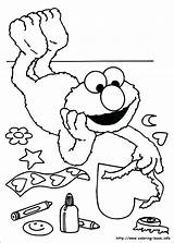 Coloring Pages Doh Play Elmo Thanksgiving Sesame Street Characters Getcolorings Color Print sketch template