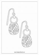 Coloring Earrings Miscellaneous Pages Megaworkbook Template Sheets sketch template