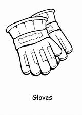 Coloring Gloves Winter Warm Keep Always Season Template Colouring Pages Kids sketch template