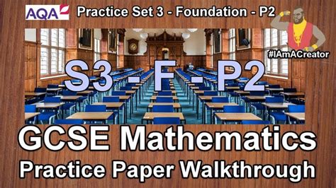 gcse maths aqa practice paper set  foundation paper