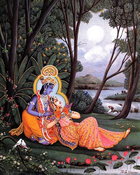 Radha And Krishna Divine Love Spiritual Art Meditation