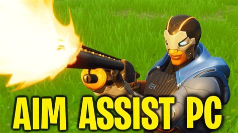 How To Get Aim Assist On Pc In Fortnite Youtube