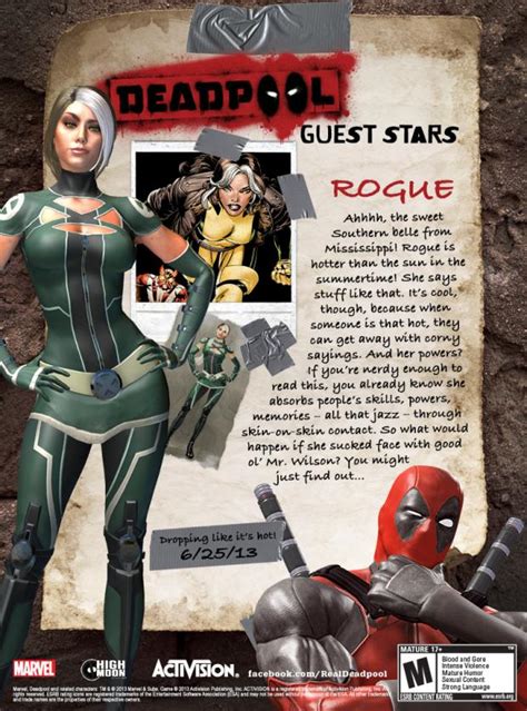 deadpool shares the spotlight with rogue psylocke and domino