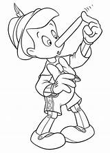 Pinocchio Coloring Drawing Clipart Coloriage Imprimer Pages Library sketch template