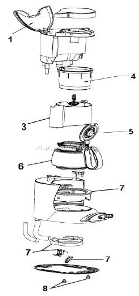 coffee nl parts list  diagram ereplacementpartscom