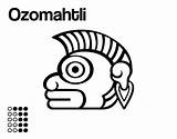 Coloring Aztecs Monkey Ozomatli Coloringcrew Days Aztec sketch template