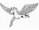 Pegasus Kolorowanki Pegase Wydruku Licornes sketch template
