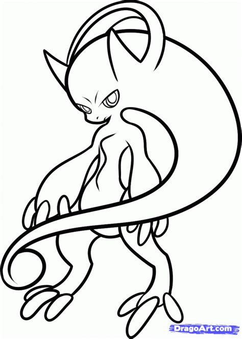 mewtwo coloring page coloring home
