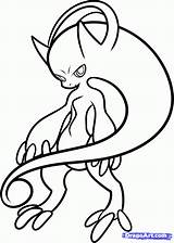 Mewtwo Mew Clipartmag Legendary Pokémon sketch template