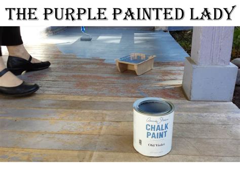 chalk paint   violet  purple painted lady
