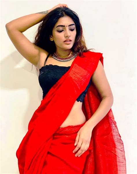 eesha rebba hot pictures in red saree actress album