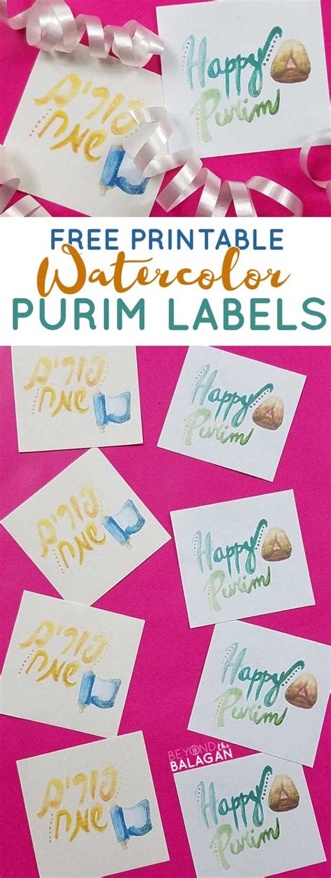 purim labels  mishloach manot jewish moms crafters