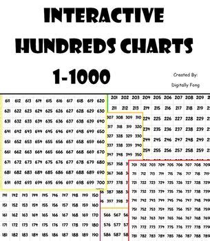 interactive   number chart  digitally fong tpt