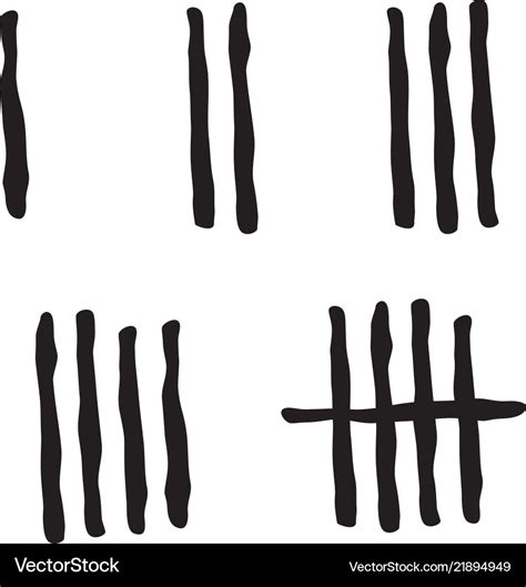 tally marks count royalty  vector image vectorstock