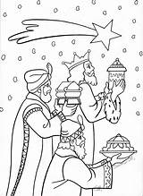Wise Men Three Coloring Pages Wisemen Christmas Colouring Nativity Bible Sunday School Crafts Star Kids Sheets Color Visit Preschool Following sketch template