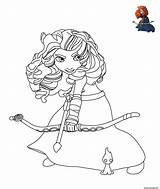 Rebelle Coloriage Princesse Merida Colorier sketch template