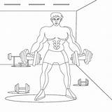 Dumbbell Supercoloring sketch template