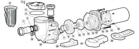 hayward  series pump parts diagrams max rated