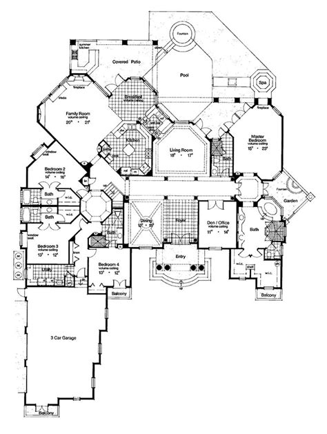images  floorplans  pinterest luxury floor plans house plans  home design