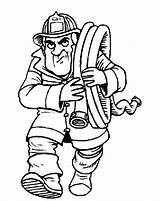 Brandweer Kleurplaat sketch template