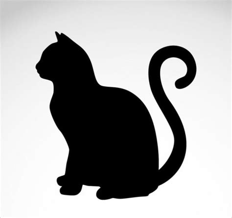 cat silhouettes psd eps vector illustrations