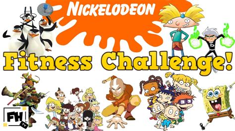 nickelodeon cartoon mania fitness challenge  home pe distance