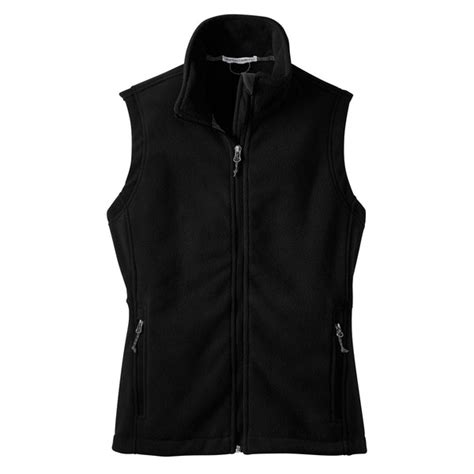 port authority womens black  fleece vest