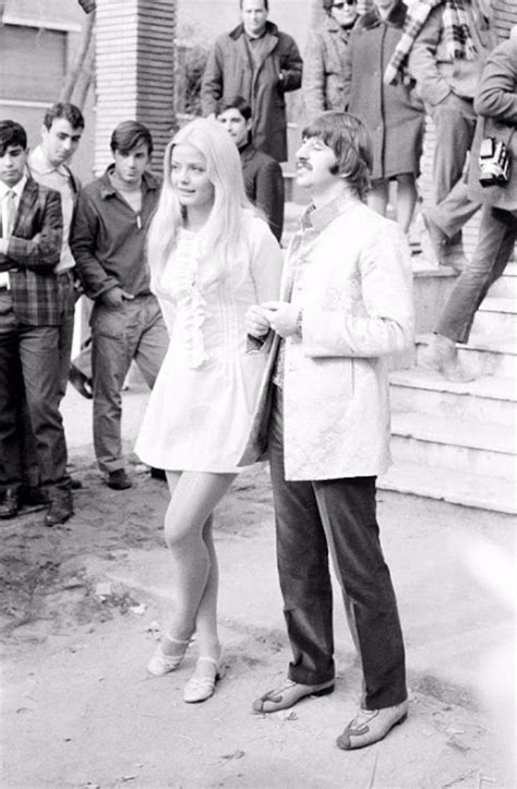 vintage photos of ringo starr and ewa aulin on the set of the film candy in 1968 ~ vintage