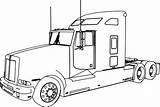 Kenworth T600 Camion Camiones Tractor Peterbilt Colouring Camión Davemelillo Tow Wecoloringpage sketch template
