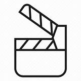 Reel Film Cinema Coloring Template Pages Icons sketch template
